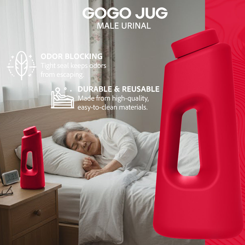 Gogo Jug - Trucker's Portable Male Urinal - Large 42oz Capacity