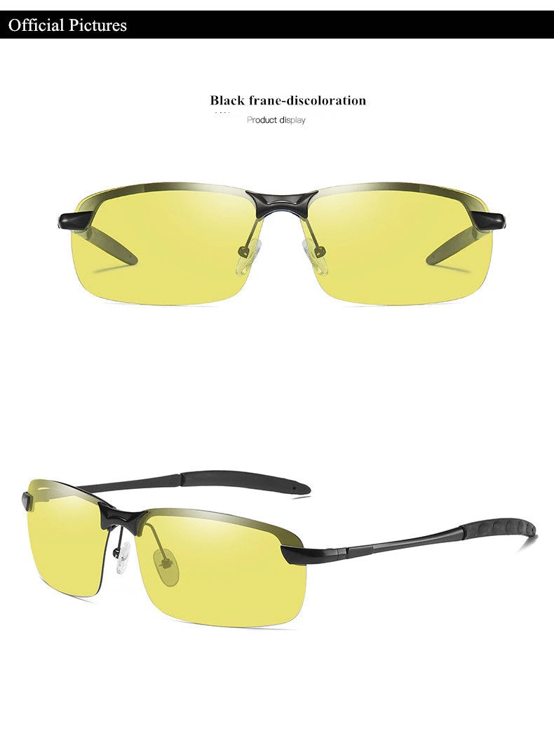 HD Polarized Photochromic Driving Glasses (Day/Night)